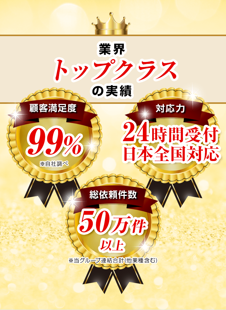 業界トップクラスの実績