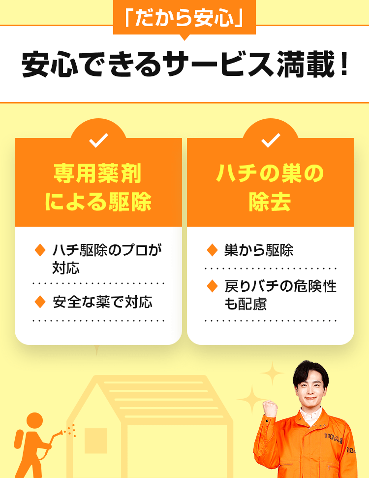 安心できるサービス満載!